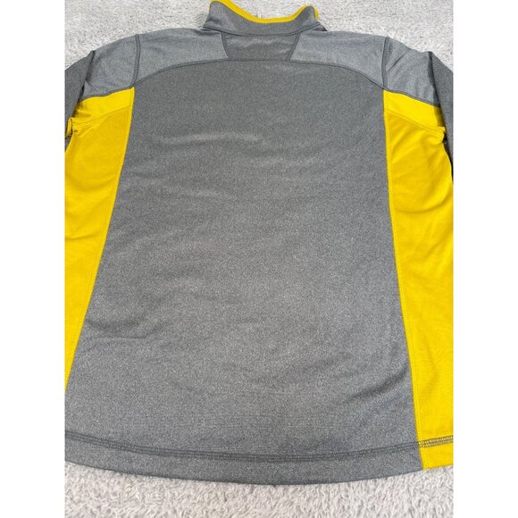 The North Face 1/4 Zip Pullover Mens L Gray & Yellow Outdoors Casual - Picture 11 of 12